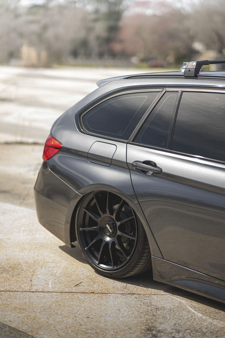 2018 BMW 330i XDrive Rotiform DTM Black Wheel Pros